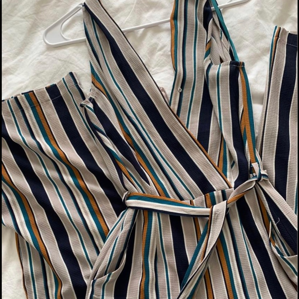 Monteau Striped Jumpsuit